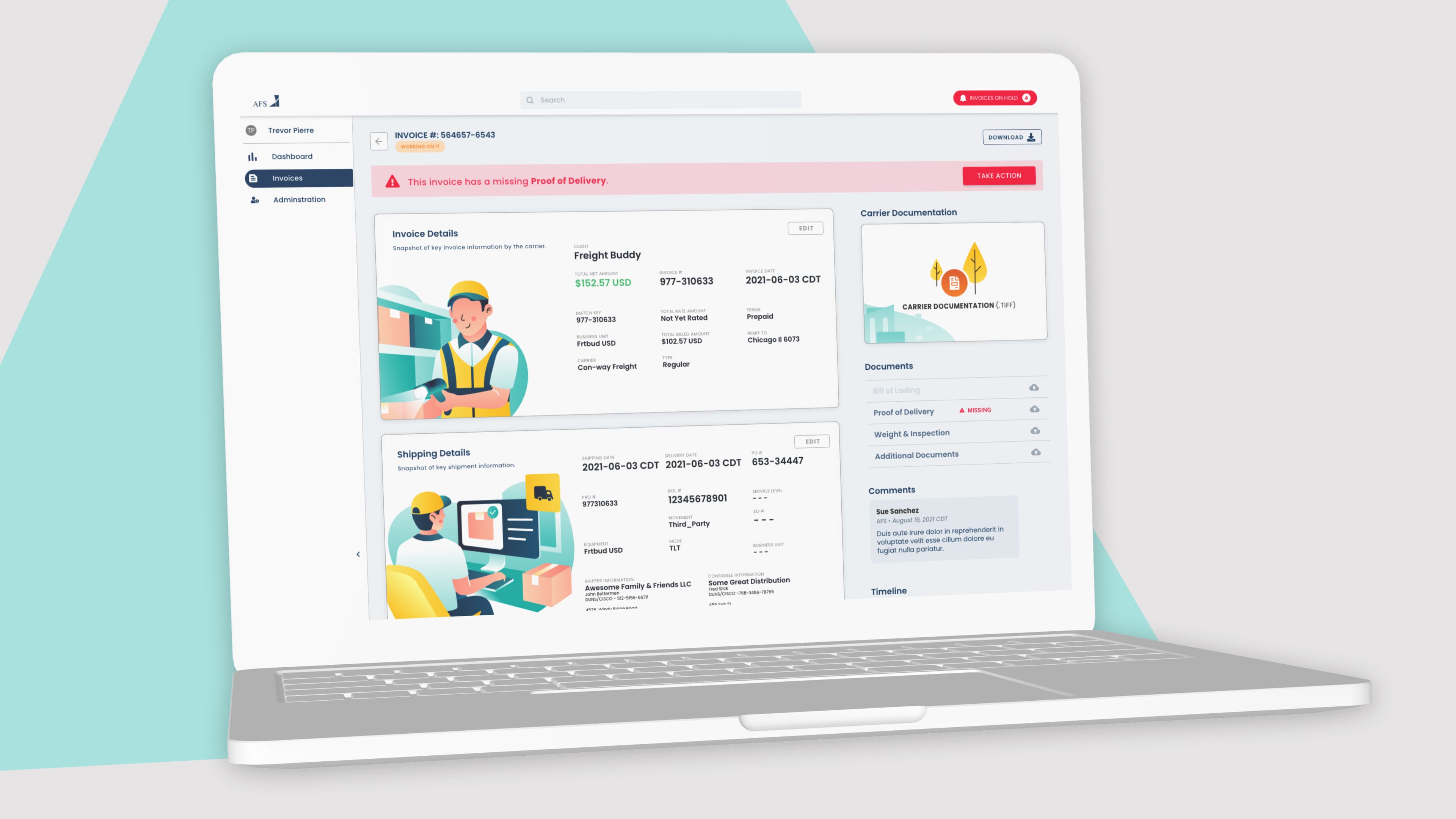 AFSmartAudit – Smarter Freight Tracking & Auditing detail 1