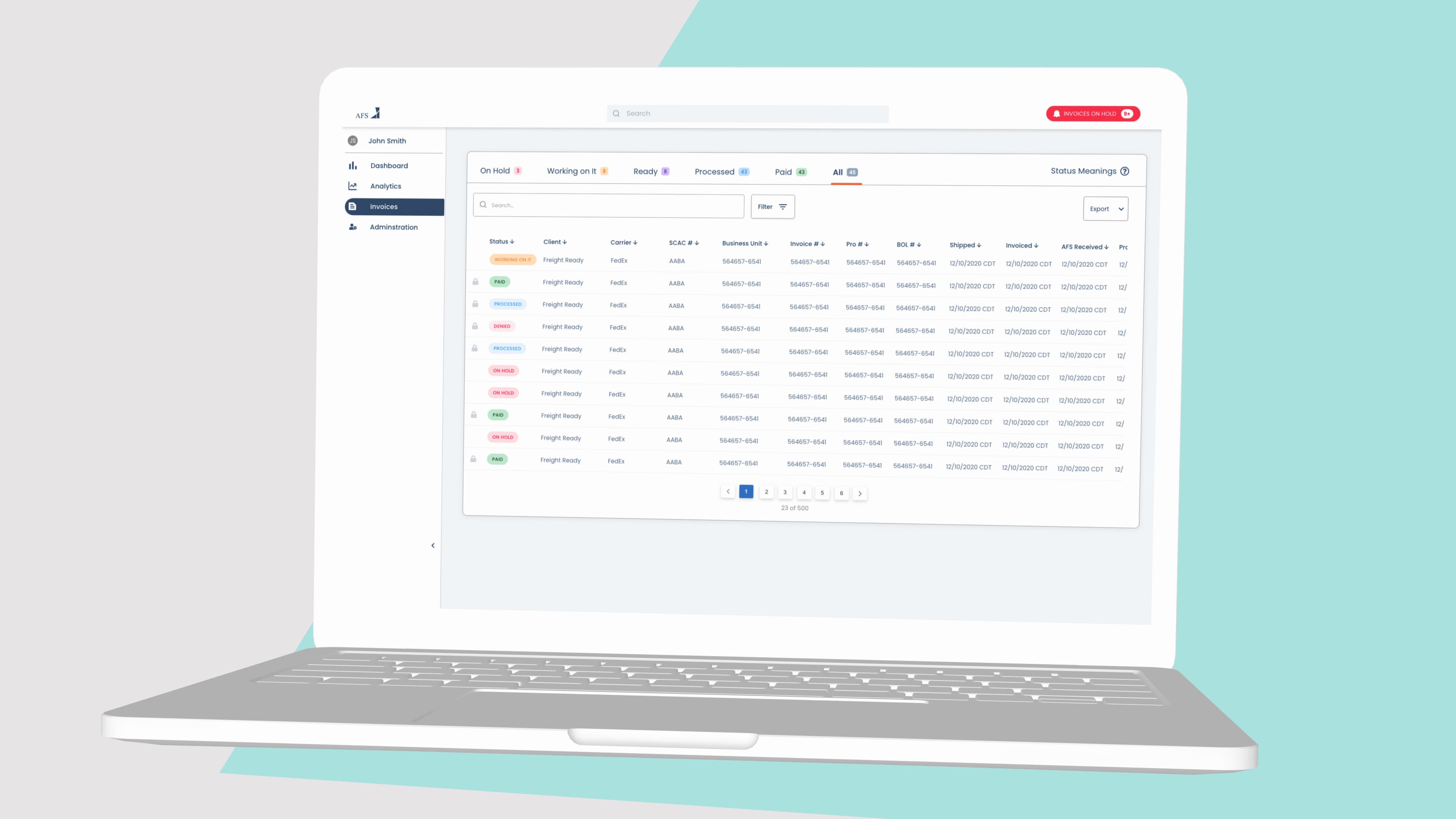 AFSmartAudit – Smarter Freight Tracking & Auditing detail 2