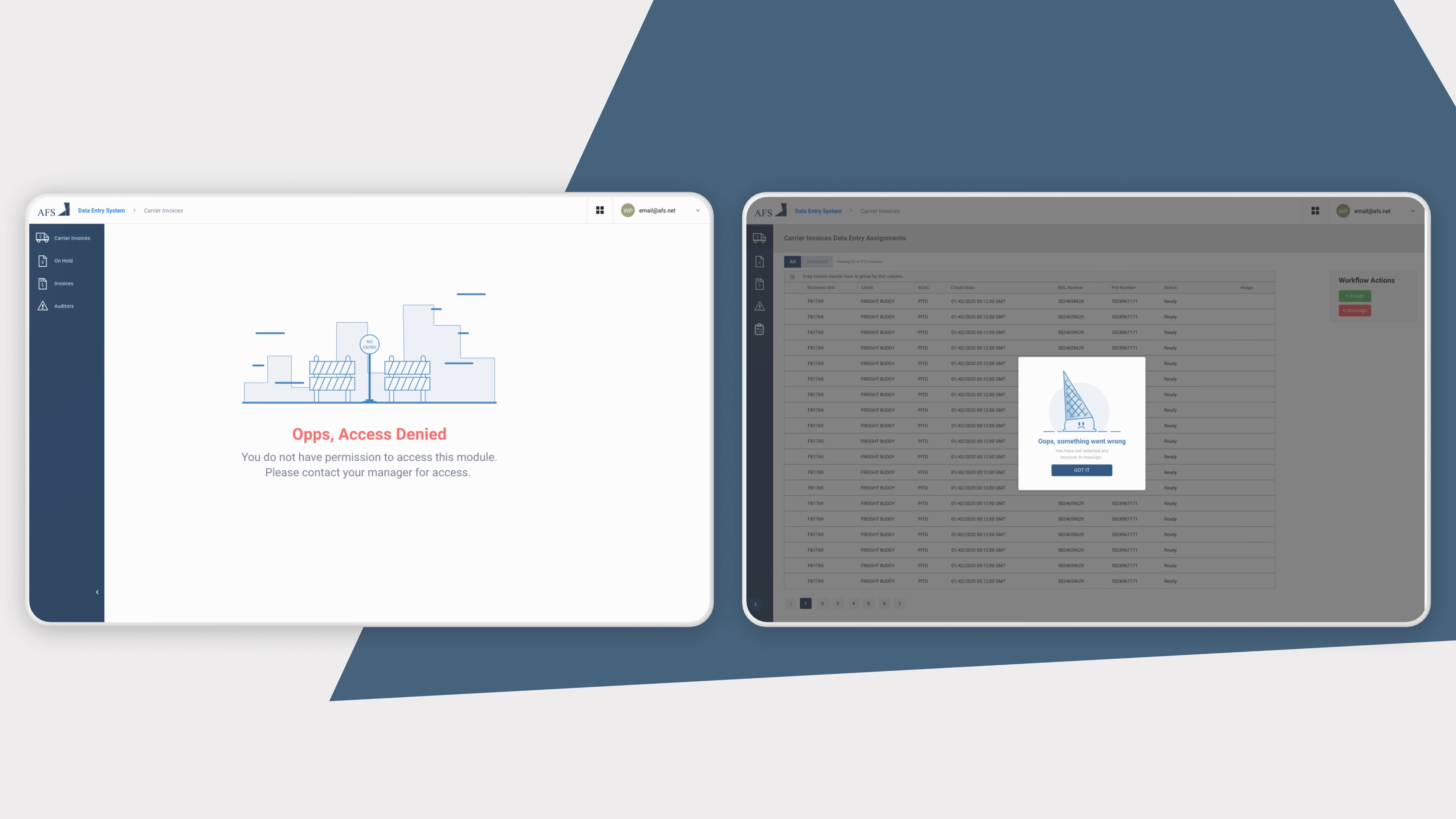 Freight Audit & Payment (FAP) System detail 3